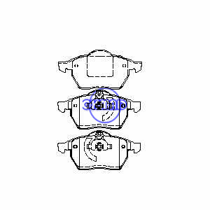 CHEVROLET OPEL ASTRA SAAB 9-3 9-5 900 AUDI A4 A6 A8 Passat 2.8L Variant VOLVO C70 S70 Brake pad FMSI:7711-D840 7605-D736 7715-D840 7764-D840 OEM:1605036 4B0698151E 272370 FDB1068 FDB1668 FDB1717 FDB14