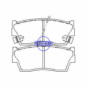 GEO Tracker SUZUKI VITARA Sidekick X-90 Brake pad FMSI:7305-D418 OEM:55200-60810 FDB712 TRW:GDB3183 GDB885 WVA:21500 21501 21502, F418