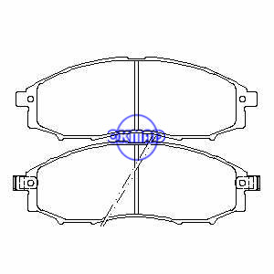 NISSAN PICK UP D22 Frontier Xterra Brake pad FMSI:7703-D830 7876-D830 OEM:41060-7Z025 FDB1745 TRW:GDB3340 WVA:23970 23971 23972, F830