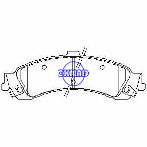 CADILLAC Escalade CHEVROLET TRUCK Silverado GMC TRUCK Sierra Brake pad FMSI:7707-D834 7707-D975 OEM:18044202, F834