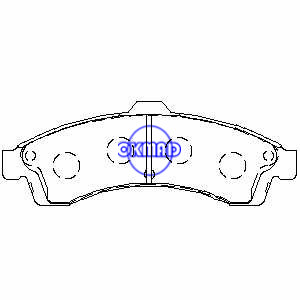 BUICK Rainier CHEVROLET TRUCK Trailblazer EXT Traverse GMC TRUCK Envoy XUV SAAB 9-7X ISUZU Ascender Brake pad FMSI:7759-D882 OEM:12497782 WVA:24448, F882