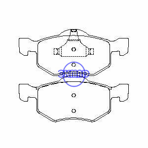 FORD MAVERICK TRUCK Escape MAZDA TRIBUTE Mariner Hybrid Brake pad FMSI:7719-D843 OEM:4096346 FDB1571 TRW:GDB1497 GDB1753 GDB7609 WVA:23787 23788, F843