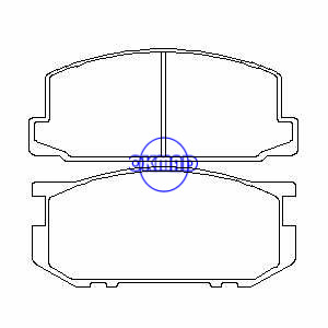 TOYOTA CARINA Station Wagon Brake pad OEM:04465-12410 FDB226 GDB181 WVA:21013 21015 AN-80K, FA80K