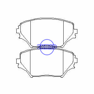 TOYOTA RAV4 Mk II Brake pad FMSI:7738-D862 OEM: 04465-42080 FDB1514 TRW:GDB3251 WVA:23585 23586, F862