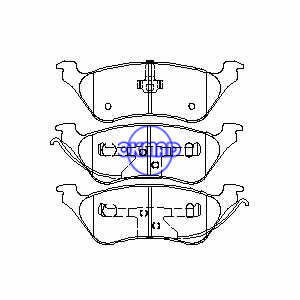 CHRYSLER GRAND Town & Country DODGE CARAVAN GRAND Brake pad FMSI:7734-D858 OEM:05019805AA FDB1475 TRW:GDB4130 GDB7670 WVA:24036 24037 24038, F858