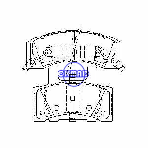 CHEVYGMC TRUCK DODGE TRUCK Ram Brake pad FMSI:7721-D845 7260-D845 OEM: 05003163AB, F845