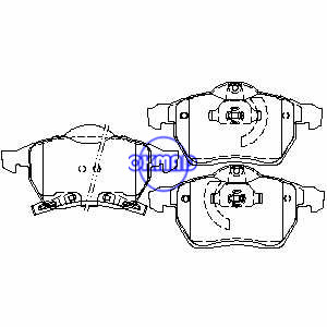 SAAB 9-3 SE 900 SATURN L100 L200 L300 LS1 LS2 LW200 LW300 Brake pad FMSI:7605-D800 7605-D819 7605-D936 OEM:48 39 924 FDB1535 TRW:GDB1342 WVA:23116 23117 23123, F936