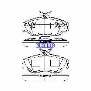 AUDI 200 Avant Quattro 500 5000 Estate Cabriolet S4 S6 V8 Brake pad FMSI:7306-D419 7352-D419 7252-D362 OEM:447698151F FDB563 TRW:GDB816 WVA:21031 21065 21137 21288 23133, F419