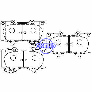 TOYOTA LAND CRUISER PRADO 4Runner FJ Cruiser Hi-Lux Sequoia Tacoma Tundra LEXUS GX460 GX470 MITSUBISHI PAJEROSHOGUN Montero Brake pad FMSI:7877-D976 7875-D976 OEM:04465-35290 FDB1698 TRW:GDB3364 WVA:2