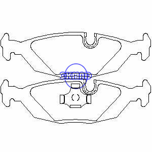 BMW 3 5 6 7 L6 L7 M5 M6 318is 325es 325iX 524td 533i 535i 635CSi 735i Brake pad FMSI:7683-D809 7182-D279 OEM:34211156746 FDB296 TRW:GDB299 WVA:20675 20756 FF296