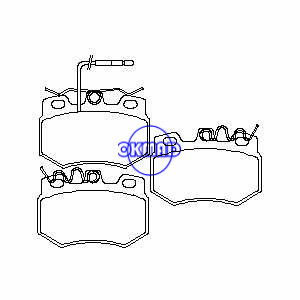 CITROEN AX C15 ZX Visa PEUGEOT 205 309 Brake pad OEM:4250.37 FDB455 FDB434 GDB433 GDB446 GDB788 GDB808 WVA:20988 21014 21080, FF455
