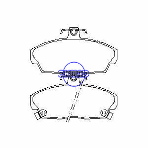 HONDA CIVIC CONCERTO ROVER 200 25 400 45 800 CABRIOLET CITYROVER COUPE STREETWISE Brake pad OEM:45022-S6D-E01 FDB613 GDB496 GDB3267 WVA:21515 21516 21517 23158, FF613