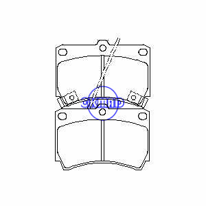 KIA RIO Estate Saloon MAZDA 121 323 Protege FORD Aspire Escort MERCURY Tracer Brake pad FMSI:7613-D466 7219-D466 OEM:B4Y6-33-23A FDB715 TRW:GDB1024 GDB3206 GDB3252 GDB3262 WVA:21654 21655 21656, FF715