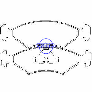 FORD ESCORT FIESTA Box ORION SIERRA Estate Hatchback Brake pad OEM:5018900 FDB212 GDB238 WVA:20640 20783, FF212