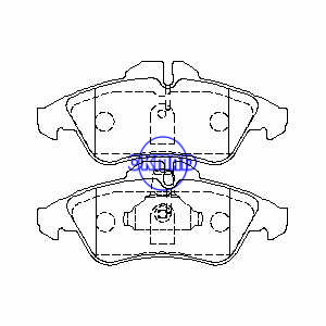 MERCEDES BENZ SPRINTER 2-t 3-t Bus PlatformChassis V-CLASS VITO Box bus VW LT Mk II Box Bus DODGE TRUCK Sprinter Brake pad FMSI:7849-D950 OEM:2D0 698 151 FDB1038 TRW:GDB1220 WVA:21576 21577, FF1038