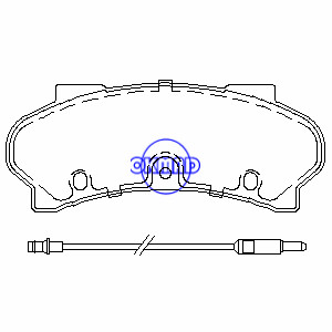 PEUGEOT J9 Box Bus PlatformChassis Brake pad OEM:4250.30 FDB626 GDB397 WVA:20196, FF626