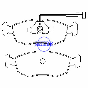 FIAT PALIO Weekend Hatchback Brake pad OEM:9947954 FDB1377 GDB1341 WVA:20907 23227 23228, FG1341