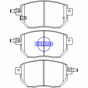 INFINITI FX35 FX45 NISSAN Altima Maxima Murano Brake pad FMSI:7870-D969 OEM:41060-CG090 FDB1786 TRW:GDB3416 GDB7700 WVA:23834 24056 24057, F969