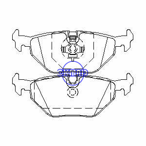 BMW 3 5 7 Z1 Z3 318is 525iT 535is 540i 740iL M3 M5 Brake pad FMSI:7286-D396 OEM:34211158266 FDB578 TRW:GDB917 WVA:20995 20996, F396