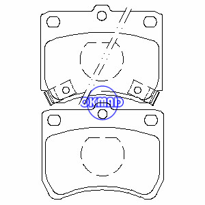 KIA PRIDE Estate Saloon Hatchback MAZDA 121 FORD Festiva Brake pad FMSI:7291-D402 OEM:KK150-33-23Z FDB597 TRW:GDB773 WVA:21355 21356 21357, FF597