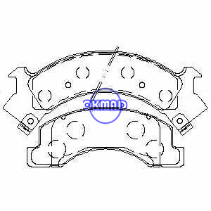 CHEVROLET TRUCK W3500 W4500 Tiltmaster W4S042 Forward ISUZU COMMERCIAL Brake pad FMSI:7425-D675 7425-D546 OEM:8-94479-583-0 AN-360WK, F675