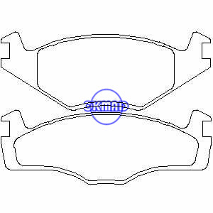 SEAT CORDOBA IBIZA VW Golf Jetta Passat Polo Santana Scirocco Cabriolet Rabbit Brake pad FMSI:7209-D569 7183-D569 7183-D280 7243-D280 OEM:191698151B FDB392 TRW:GDB459 WVA:20887 20888, F569