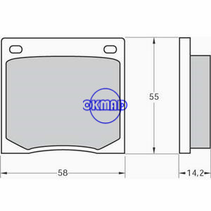 HONDA Civic NISSAN 310 Cherry F10 Datsun Brake pad FMSI:7040-D104 7059-D41 782-D41 OEM:45022-634-670 FDB39 TRW:GDB126 GDB168 WVA:20128 20529, F41