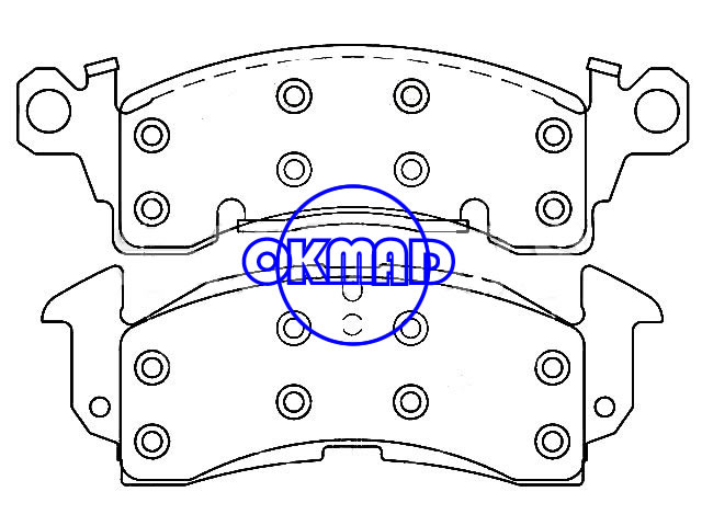 BUICK Electra LeSabre Riviera CADILLAC Eldorado Fleetwood Seville Brake pad FMSI:728A-D122 OEM:18005441, F122
