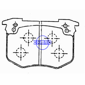 PEUGEOT 505 Brake pad FMSI:7116-D193 OEM:4250.45 TRW:GDB280 WVA:20631 20632 20633, F193