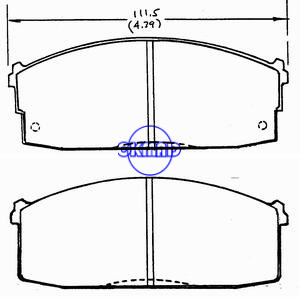 NISSAN Stanza Hatchback Sentra Diesel 200SX Turbo Brake pad FMSI:7110-D312 7110-D274 OEM:41060-04C85 FDB717 TRW:GDB1020 WVA:20718 21118 21878, F312