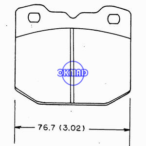 BMW 318i 325e 325es Brake pad FMSI:7043-D513, F513