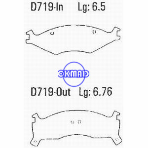 KIA Sportage Retona Brake pad FMSI:7550A-D719 7550-D670 OEM:0K011-33-23Z FDB1034 TRW:GDB3123 WVA:21892 21893 21894, F719