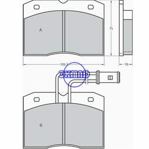ALFA ROMEO AR 8 PlatformChassis IVECO Daily I RENAULT B Brake pad OEM:9940082 FDB511 GDB1152 WVA:21048 21188, FF511
