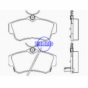 CHRYSLER PT CRUISER Convertible GT Turbo DODGE Neon SRT-4 Brake pad FMSI:7716-D841 OEM:05017843AA FDB1442 TRW:GDB4118 WVA:23532 23533 23534, FF1442