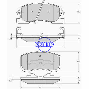 DAIHATSU MOVE SIRION YRV HUALI TJ6341 XINFU MPV Brake pad OEM:04491-97201 FDB1501 GDB3220 GDB3266 GDB7025 WVA:23497 23498, FG3220