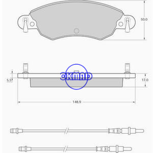 CITROEN C5 I (DC_) II (RC_) Break (RE_) Break Brake pad OEM:4252.14 FDB1410 GDB1447 WVA:,23275 23276, FG1447