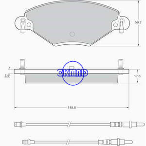 CITROEN C5 I (DC_) Estate (DE_) II (RC_) Break (RE_) Brake pad OEM:4252.15 FDB1411 GDB1448 WVA:23274 23277, FG1448