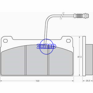 MERCEDES BENZ UNIMOG Brake pad OEM:0014209020 FDB958 GDB5075 WVA:29324 29764, FW29764