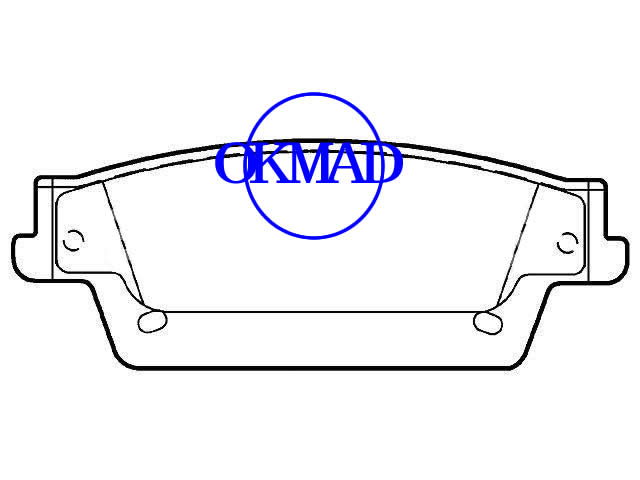 CADILLAC CTS SRX STS brake pad FMSI:D1020-79247925 OEM:89047758 WVA:24266,F1020