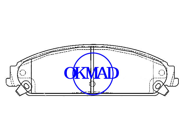 CHRYSLER 300 C Touring CHRYSLER (BBDC) 300C Brake pad FMSI:D1058-79658236 OEM:5142559AA WVA:24164,F1058