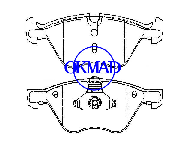 BMW 3 (E90) Touring (E91) BMW 5 (E60) Touring BMW 3 Convertible (E93) Coupe (E92) Z4 (E89) X1 (E84) (E90) 3 (E46) brake pad FMSI:D1061-7967 OEM:34 11 6 763 617 WVA:237934,F1061