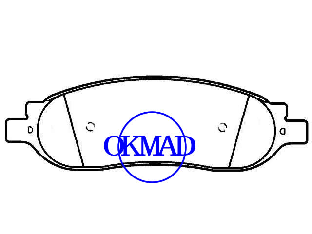 FORD F-250 F-350 SUPER DUTY brake pad FMSI:D1068-7973 OEM:5C3Z-2200-AA,F1068