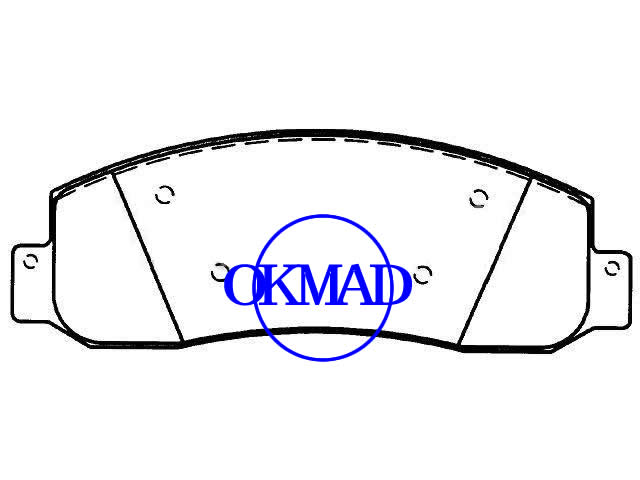 FORD F-250 F-350 SUPER DUTY brake pad FMSI:D1069-7974 OEM:5C3Z-2001-AA,F1069