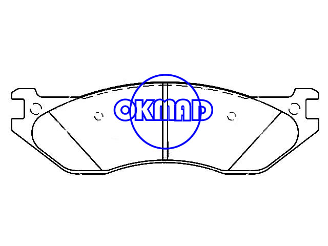 DODGE Ram 1500 SRT-10 Mega Cab Durango brake pad FMSI:D1079-7984 OEM:05139733AA,F1079
