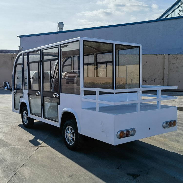 New energy pickup truck for factory scenic spots: capable of carrying passengers and loading goods, with a range of up to 120km