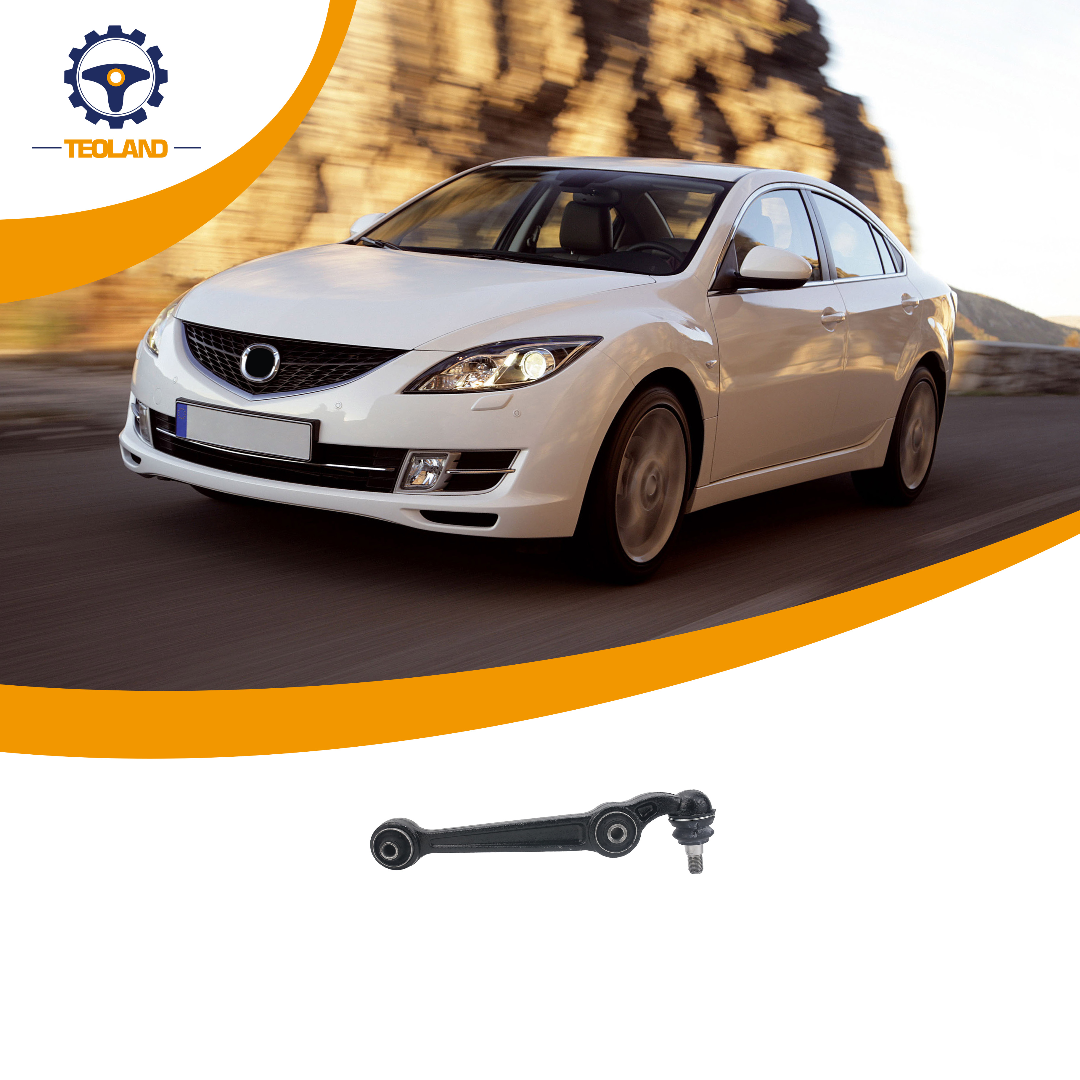 GJ6A34300 Auto Suspension Systems Front Lower Forward Control arm For MAZDA 6 Saloon 2002-2008 Control Arm GJ6A-34-300 GJ6A34300 Auto Suspension Systems Front Lower Forward Control arm For MAZDA 6 Saloon 2002-2008 Control Arm GJ6A-34-300