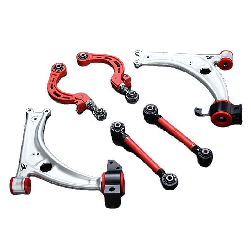 LVTU Adjustable (L&R) Aluminium Magnesium Alloy Rear Control Arm Camber Kit For Volkswagen Golf MK6 GTI Sagitar Magotan Passat