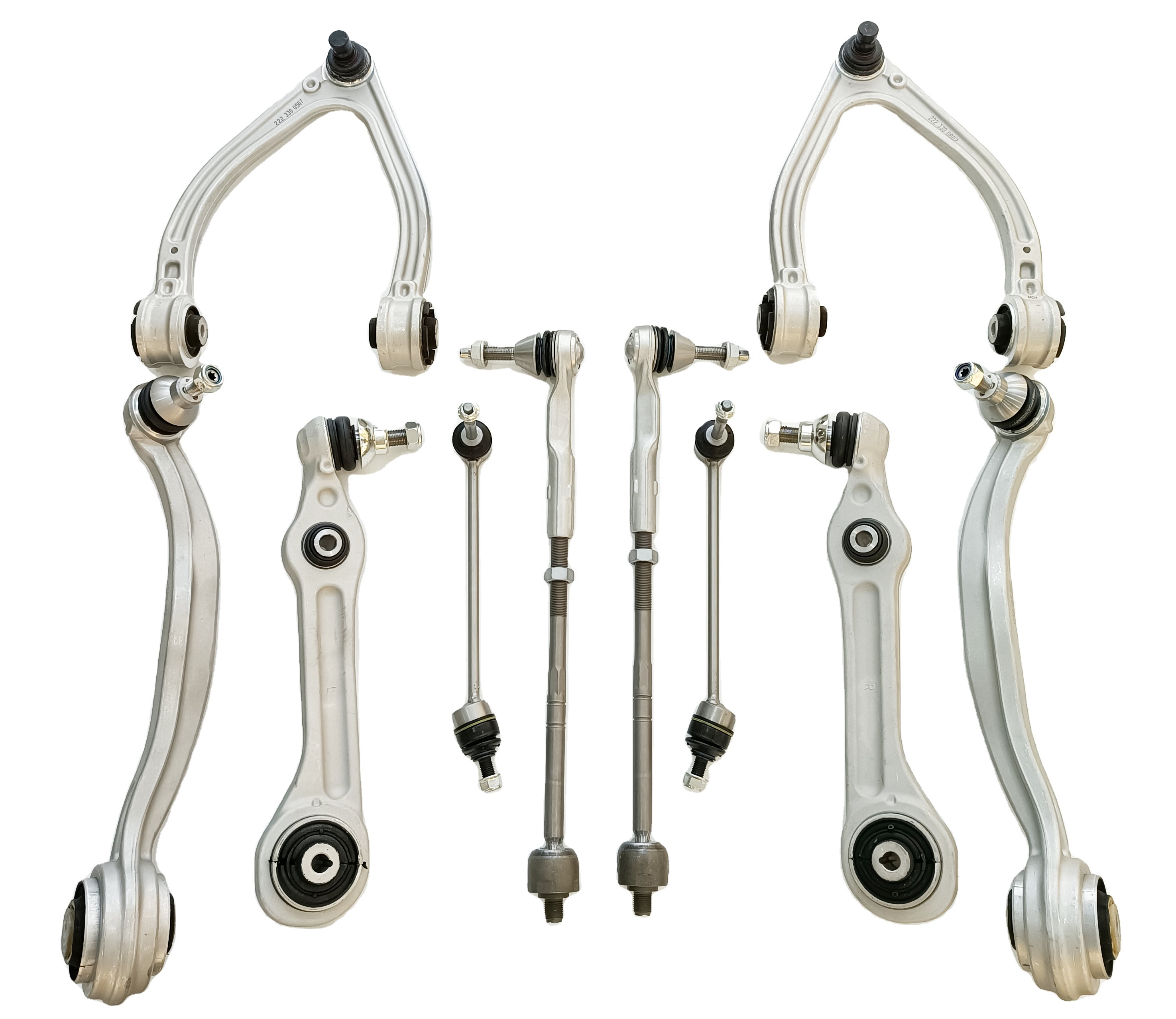 Factory auto parts control arm kit for Mercedes S-Class W222 OE 2223302401 2223300207 2223300607 2223201689 2223200489 Factory auto parts control arm kit for Mercedes S-Class W222 OE 2223302401 2223300207 2223300607 2223201689 2223200489