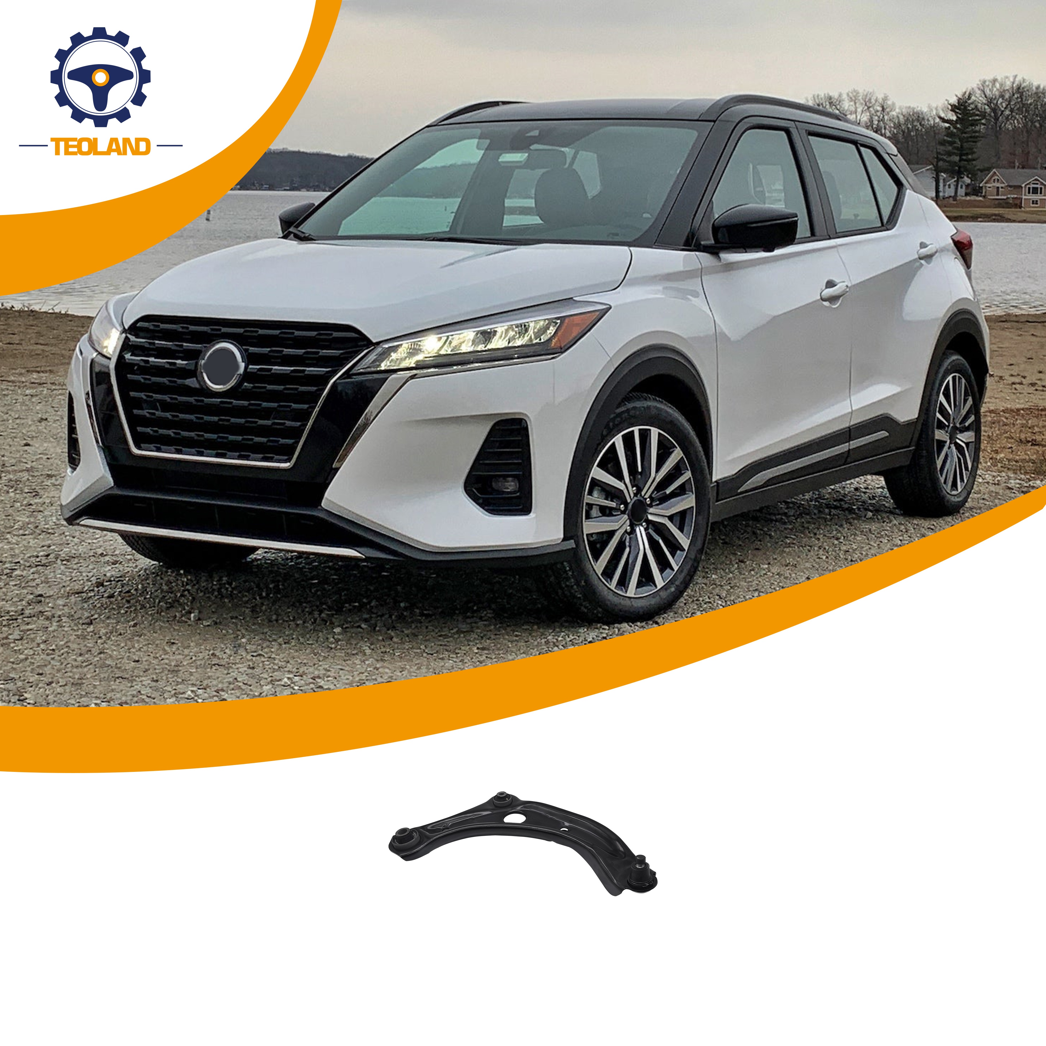 545005RF0AC1 Hot sale Suspension system Right Lower Control Arm for Nissan Kicks 2017 54500-5RF0A-C1