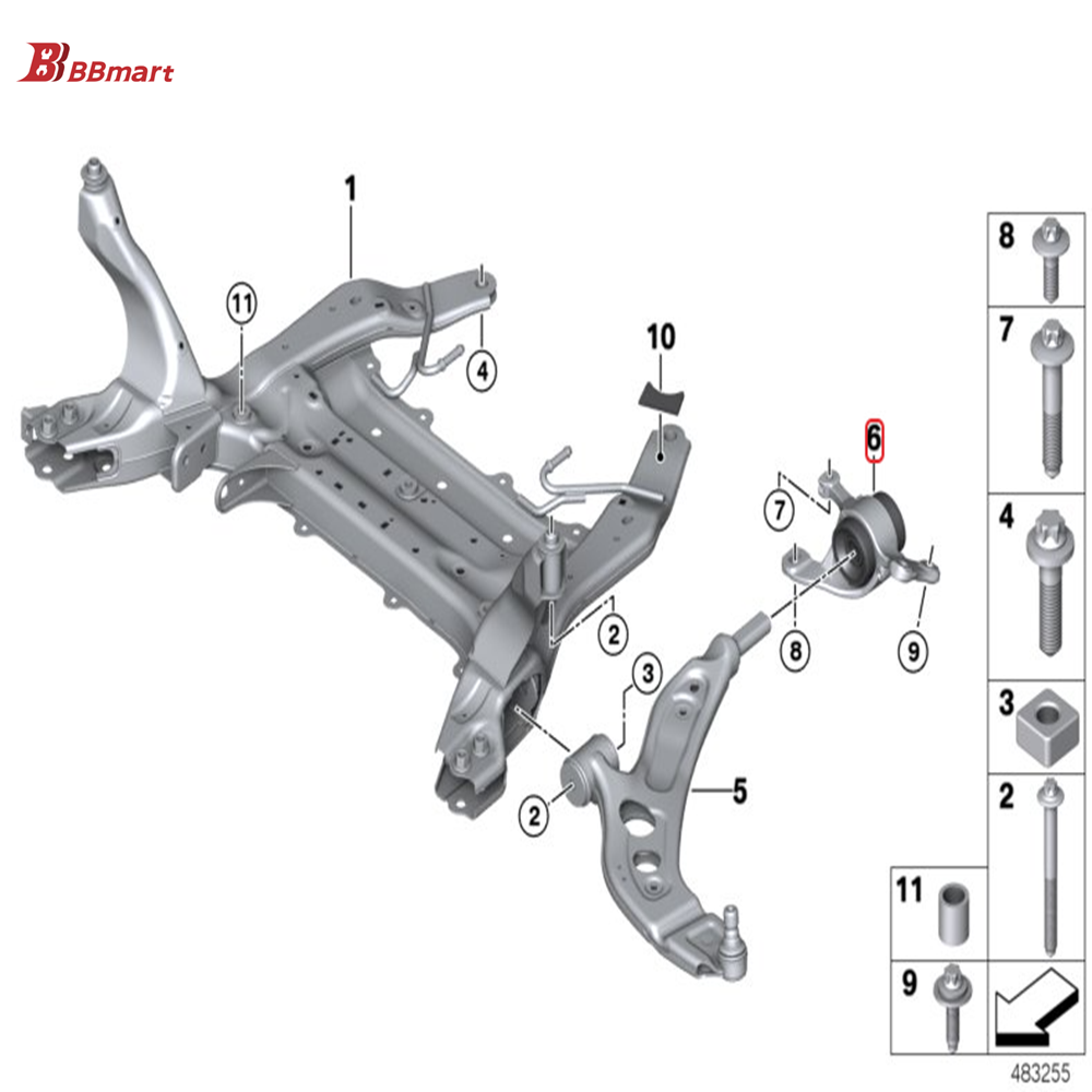 Auto Parts Control Arm or Trailing Arm Bush For BMW F44 F39 OE 31126882844 3112 6882 844 Auto Parts Control Arm or Trailing Arm Bush For BMW F44 F39 OE 31126882844 3112 6882 844